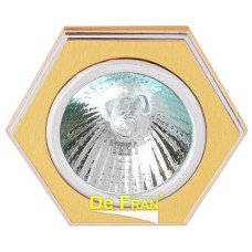 16172 DQ, Светильник  De Fran  Шестигранный, сатин-золото + хром