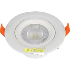 DC037 WH SMD, Светильник  De Fran  светодиодный с ПРА и LED, 400Лм / 4000К, белый