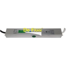 DFIP67-3, Блок питания для LED AC/DC 12В/30Вт/2.5А, с проводами, метал корпус