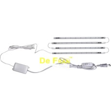 DLED-101 SMD, Подсветка  De Fran  светодиодная 4*9 SMD, с выключателем, 4000К свет, комплект из 4 шт, белый