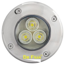 FT904LED, Светодиодный Светильник  De Fran  уличный грунтовый, 6500К, алюминий