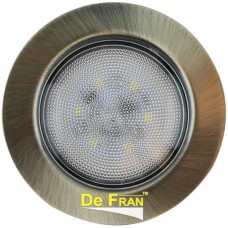 FT 9228 GAB SMD, Светильник  De Fran  светодиодный LED, 70Лм/Вт, 3000K, зеленое античное золото