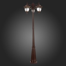 SL083.705.03 Светильник уличный наземный ST-Luce Кофейный/Кофейный, Прозрачный E27 3*60W CHIANI