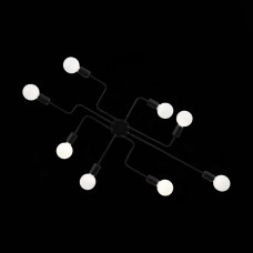 SL419.442.08 Светильник потолочный Черный E27 8*60W ANO
