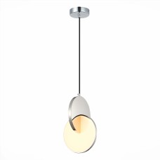 SL6107.113.01 Светильник подвесной ST-Luce Хром/Белый Хром LED 1*12W 3000K Eclisse