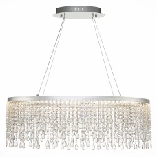 SL6201.103.37 Люстра подвесная ST-Luce Серебристый/Прозрачный LED 1*37W 3000K/4000K/6000K VEGA