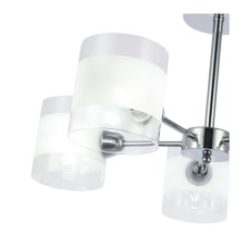 SLE102802-05 Светильник потолочный Хром/Прозрачный, Белый E14 5*40W MIENTO