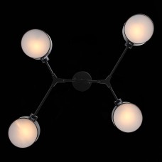 SLE183402-04 Светильник потолочный Черный/Черный E14 4*60W GIMENTO