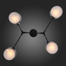 SLE183402-04 Светильник потолочный Черный/Черный E14 4*60W GIMENTO