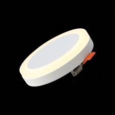 ST104.502.06 Светильник встраиваемый Белый LED 1*6W 3000K 468Lm Ra>80 120° IP20 D110xH20 170-240V Встраиваемые светильники