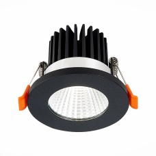 ST704.438.10 Св-к встр. Черный LED 1*10W 3000K 900Lm Ra>90 38° IP20 D80xH60 170-240V Встраиваемые светильники