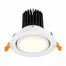 ST705.538.10 Св-к встр. Белый LED 1*10W 3000K 750Lm Ra>90 38° IP20 D102xH85 170-240V Встраиваемые светильники